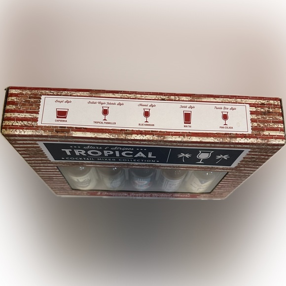 STARS & STRIPES TROPICAL COCKTAIL MIXERS MAI TAI PINA COLADA BLUE HAWAIIAN DRINK - Picture 2 of 7